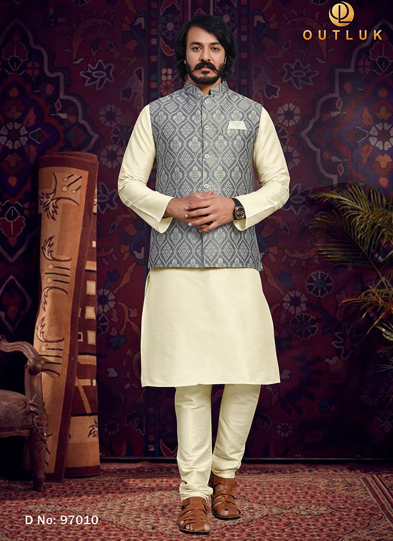 Outluk Vol 97 Ethnic Wear Wholesale Kurta Pajama With Jacket Collection